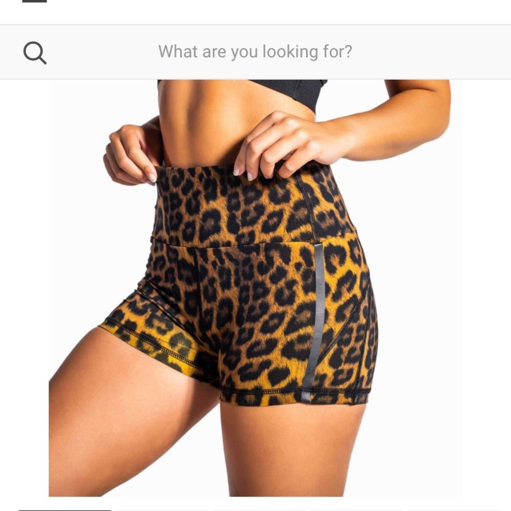 Virus multiverse leopard print shorts
